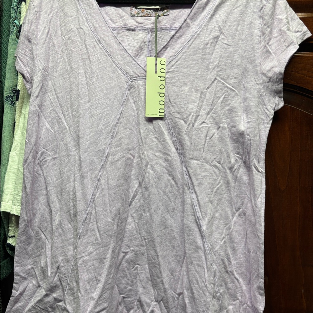 Lavender Relaxed Short Sleeve Tee